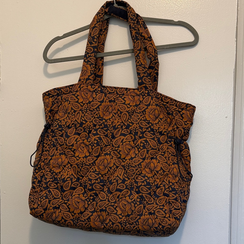Vera Bradley Orange and Black Floral Tote